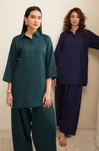 Deep Teal Raya Set