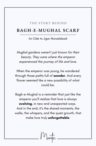 Bagh-e-Mughal Scarf - Green