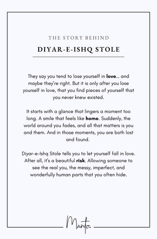 Diyar-e-Ishq Stole - Rust