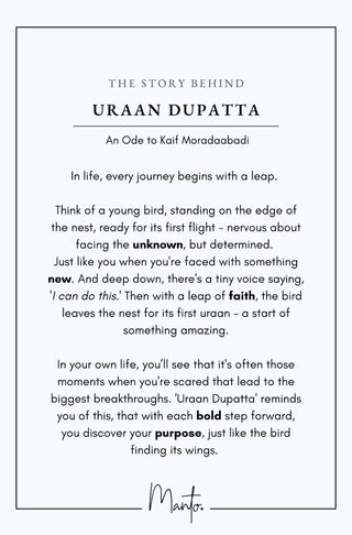 Design Philosophy of Uraan Dupatta An Ode to Kaif Moradaabadi