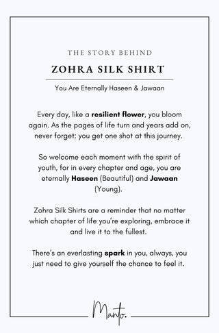 Design Philosophy of Zohra Silk Shirt