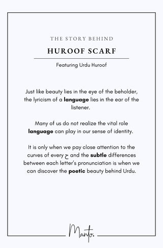 The Story Behind Huroof Scarf